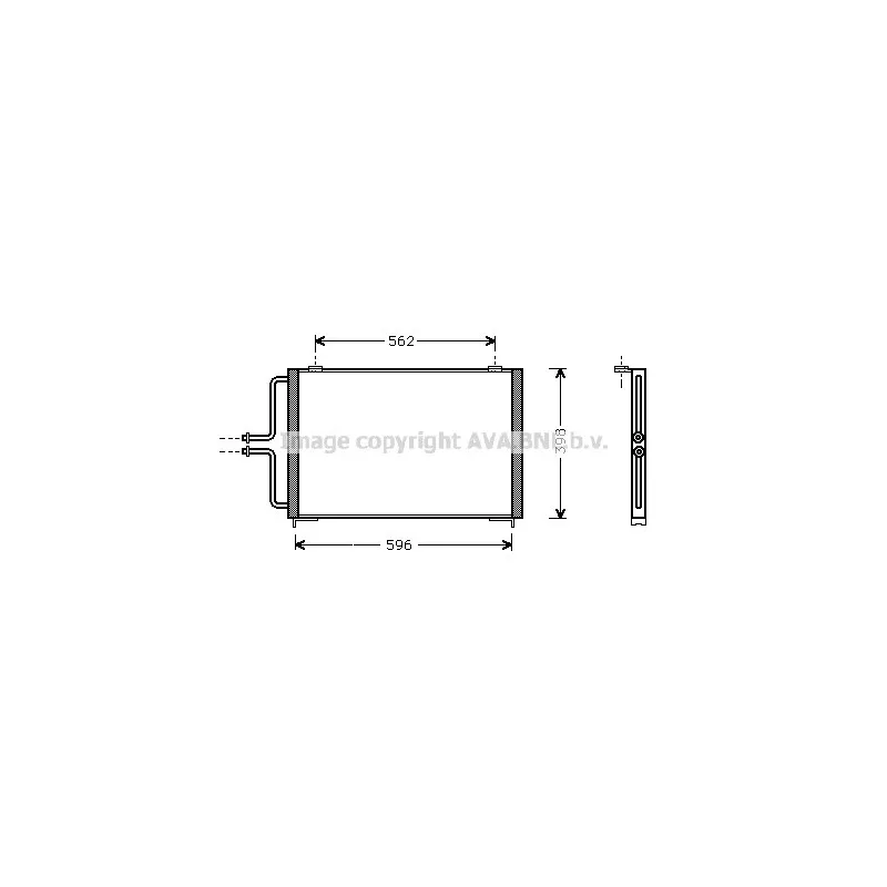 Condenseur, climatisation AVA QUALITY COOLING RT5236