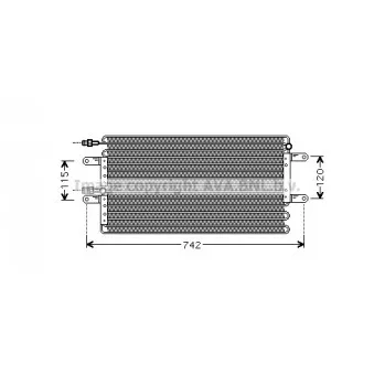 Condenseur, climatisation AVA QUALITY COOLING RT5251