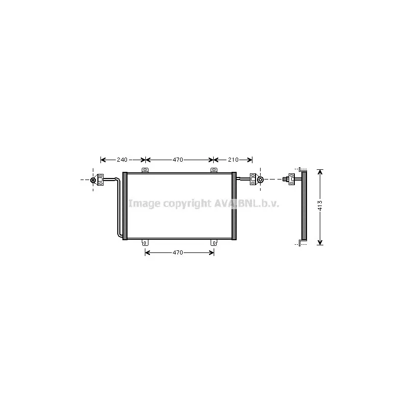 Condenseur, climatisation AVA QUALITY COOLING RT5278
