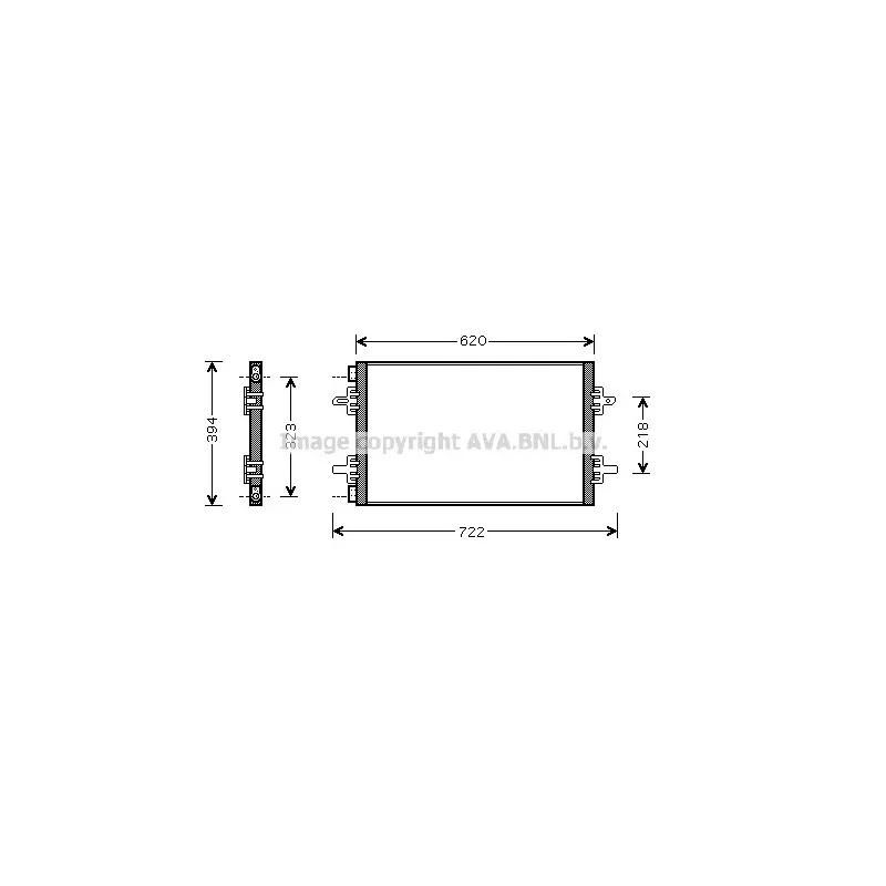 Condenseur, climatisation AVA QUALITY COOLING RT5294