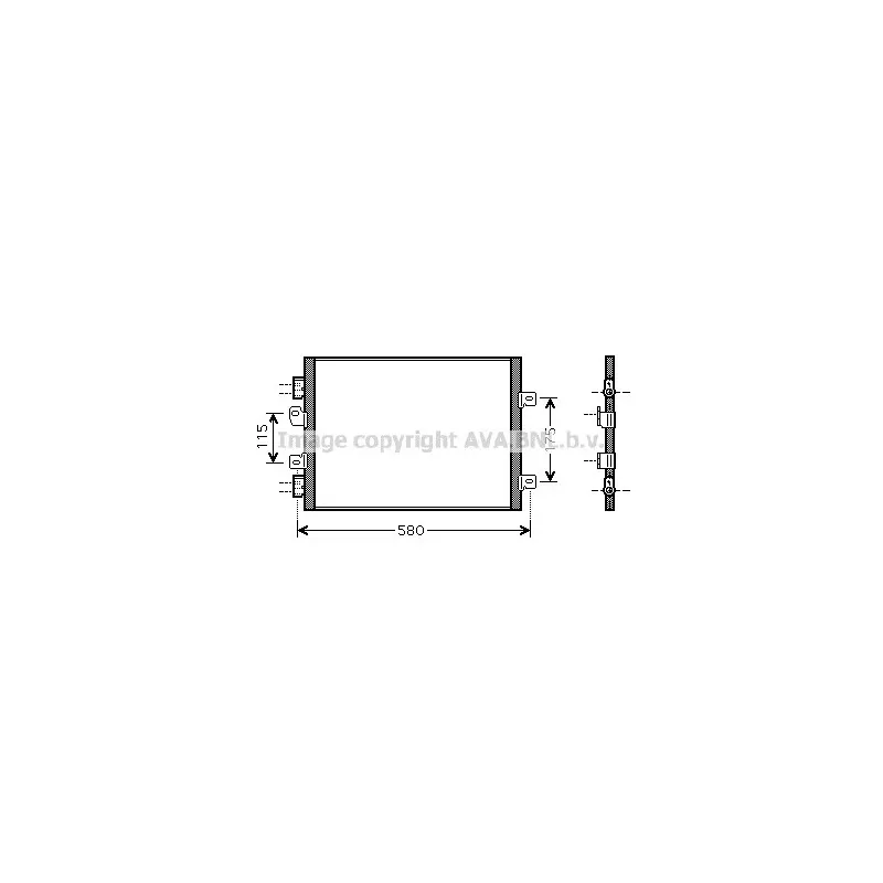 Condenseur, climatisation AVA QUALITY COOLING RT5341