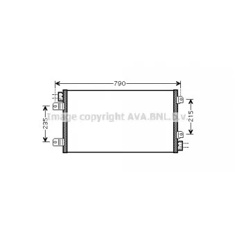 Condenseur, climatisation AVA QUALITY COOLING RT5342