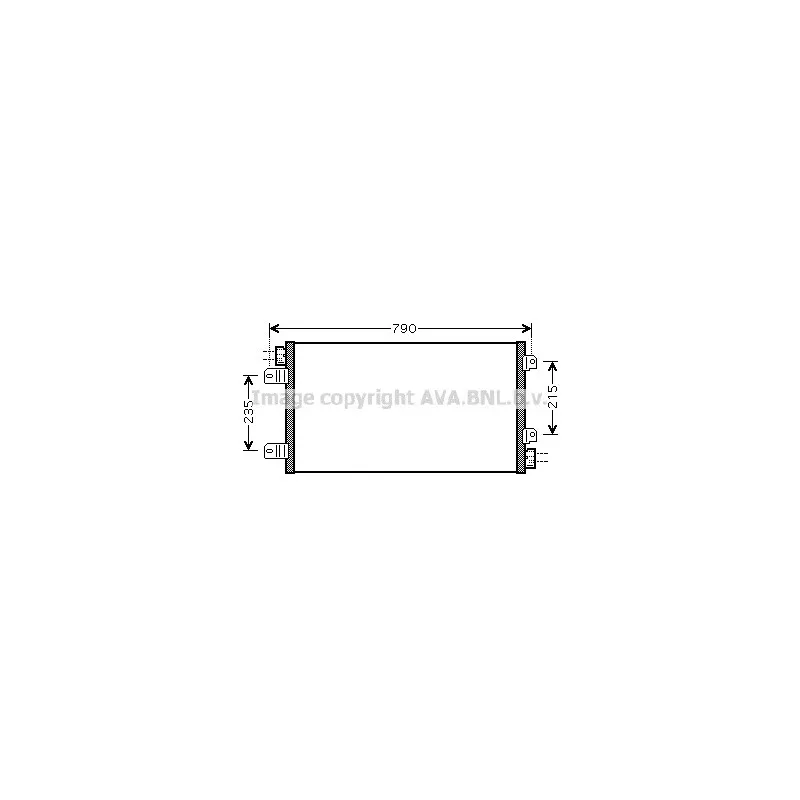 Condenseur, climatisation AVA QUALITY COOLING RT5342