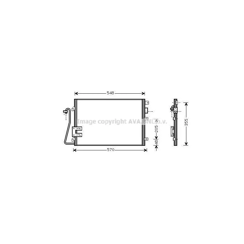 Condenseur, climatisation AVA QUALITY COOLING RT5376D