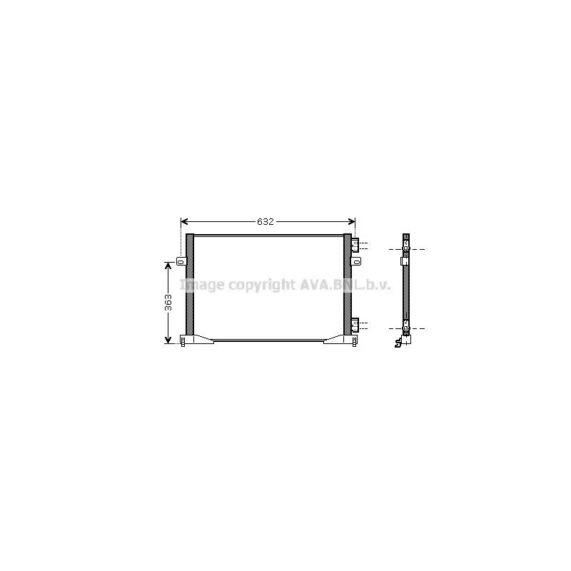 Condenseur, climatisation AVA QUALITY COOLING RT5400