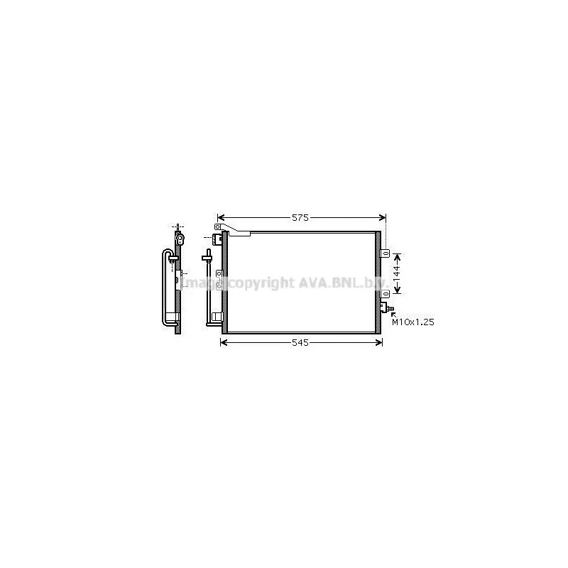 Condenseur, climatisation AVA QUALITY COOLING RT5417D