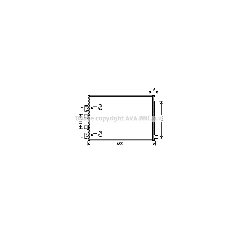 Condenseur, climatisation AVA QUALITY COOLING RT5422