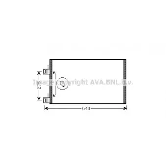 Condenseur, climatisation AVA QUALITY COOLING RT5444