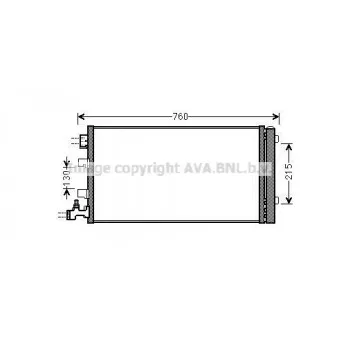 Condenseur, climatisation AVA QUALITY COOLING RT5449D