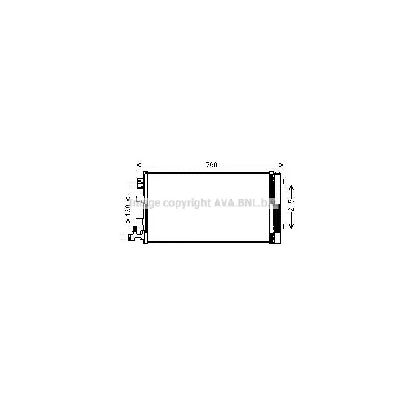 Condenseur, climatisation AVA QUALITY COOLING RT5449D