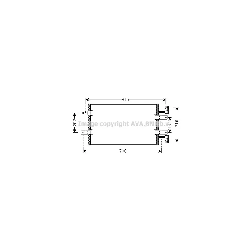 Condenseur, climatisation AVA QUALITY COOLING RT5451