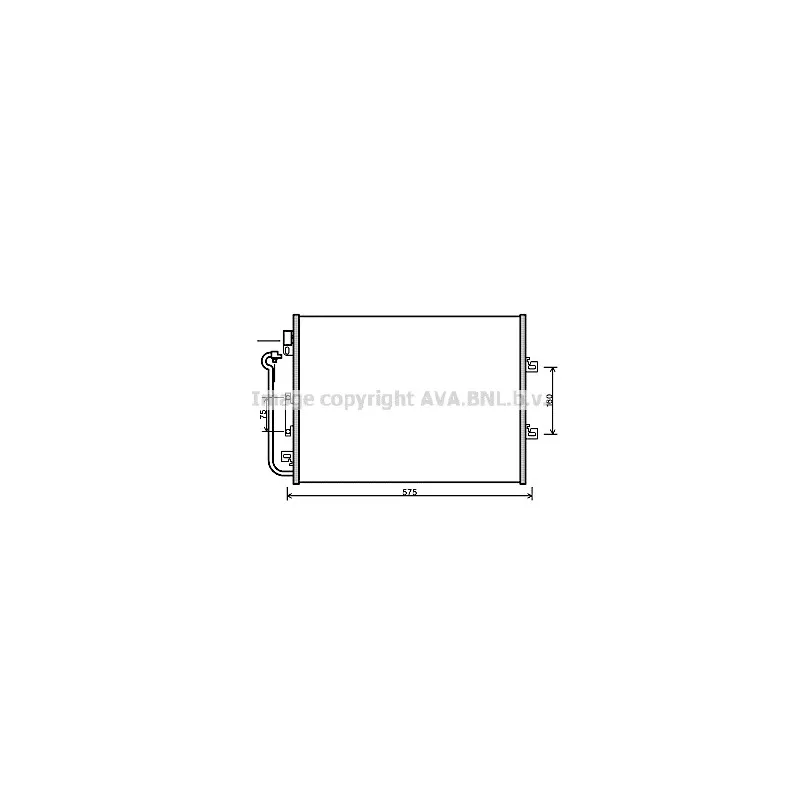 Condenseur, climatisation AVA QUALITY COOLING RT5454D