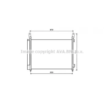 Condenseur, climatisation AVA QUALITY COOLING RT5466D