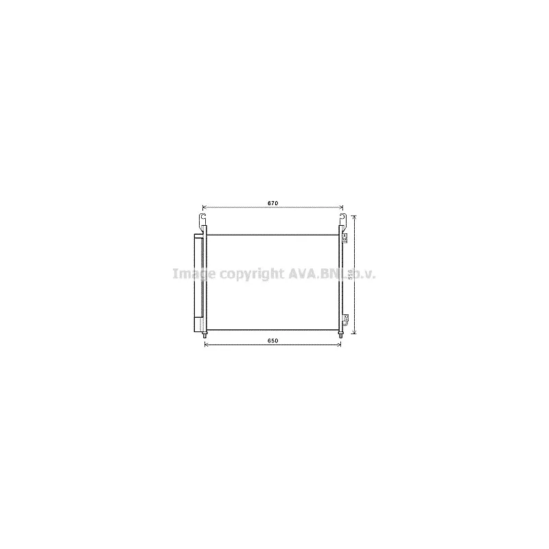 Condenseur, climatisation AVA QUALITY COOLING RT5466D