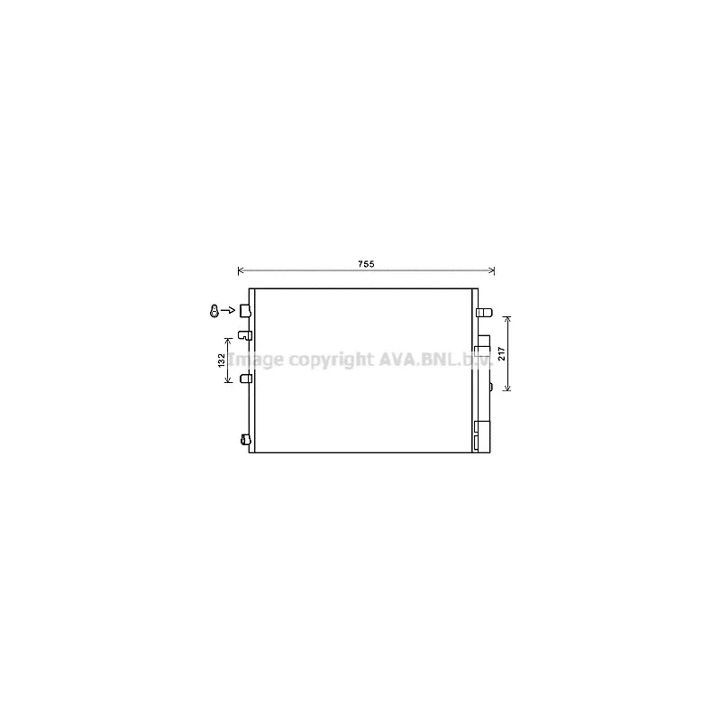 Condenseur, climatisation AVA QUALITY COOLING RT5606D