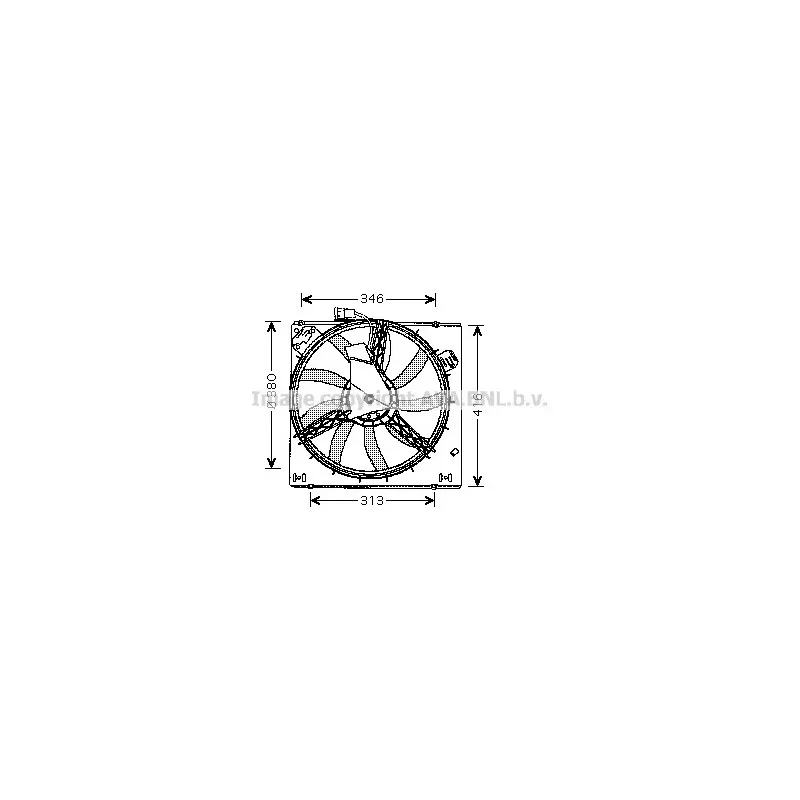 Ventilateur, refroidissement du moteur AVA QUALITY COOLING RT7526