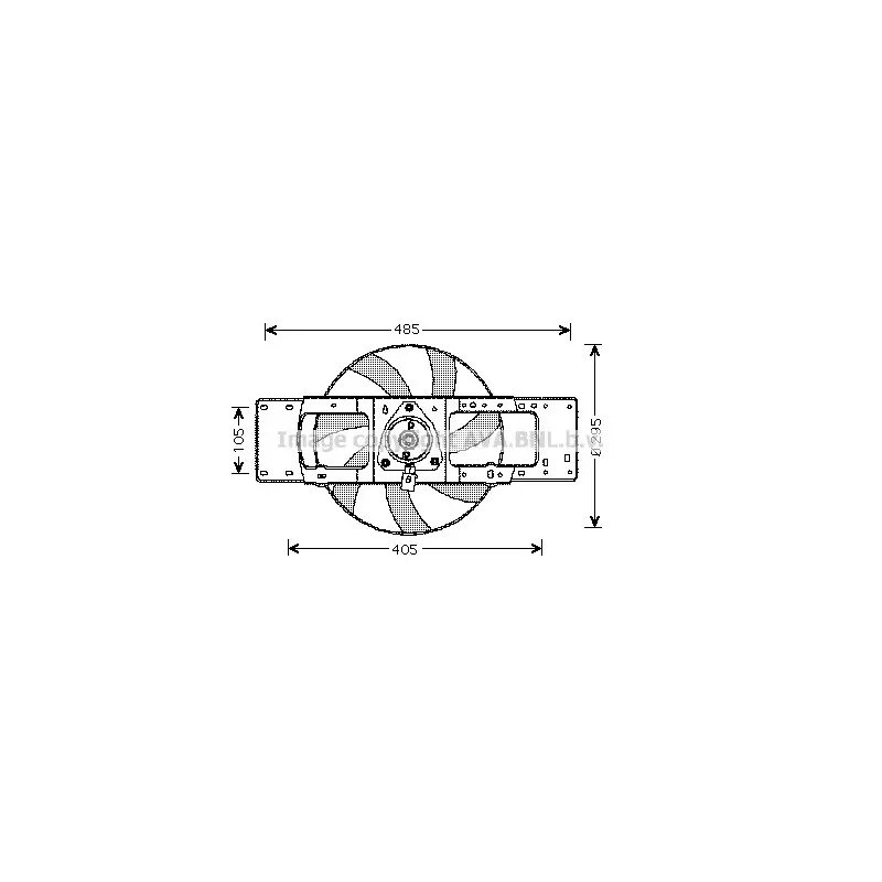 Ventilateur, refroidissement du moteur AVA QUALITY COOLING RT7527