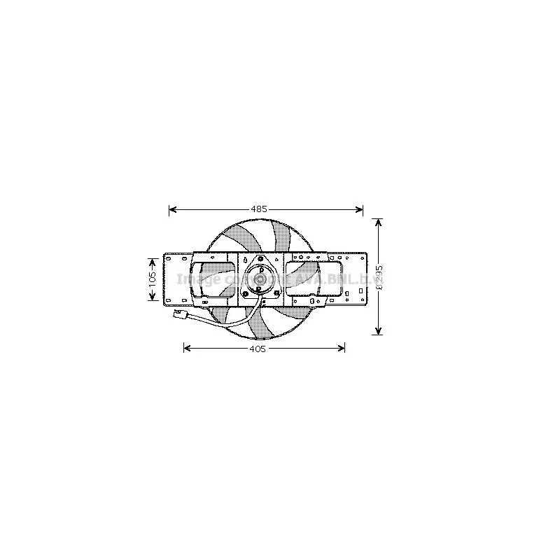 Ventilateur, refroidissement du moteur AVA QUALITY COOLING RT7528