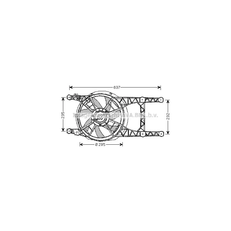 Ventilateur, refroidissement du moteur AVA QUALITY COOLING RT7531