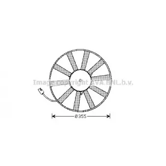 Ventilateur, refroidissement du moteur AVA QUALITY COOLING RT7534