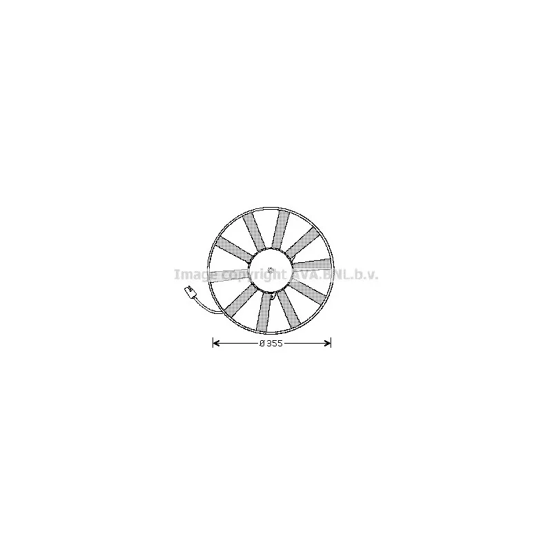 Ventilateur, refroidissement du moteur AVA QUALITY COOLING RT7534