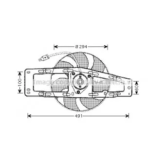 Ventilateur, refroidissement du moteur AVA QUALITY COOLING RT7535