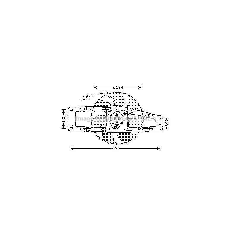 Ventilateur, refroidissement du moteur AVA QUALITY COOLING RT7535
