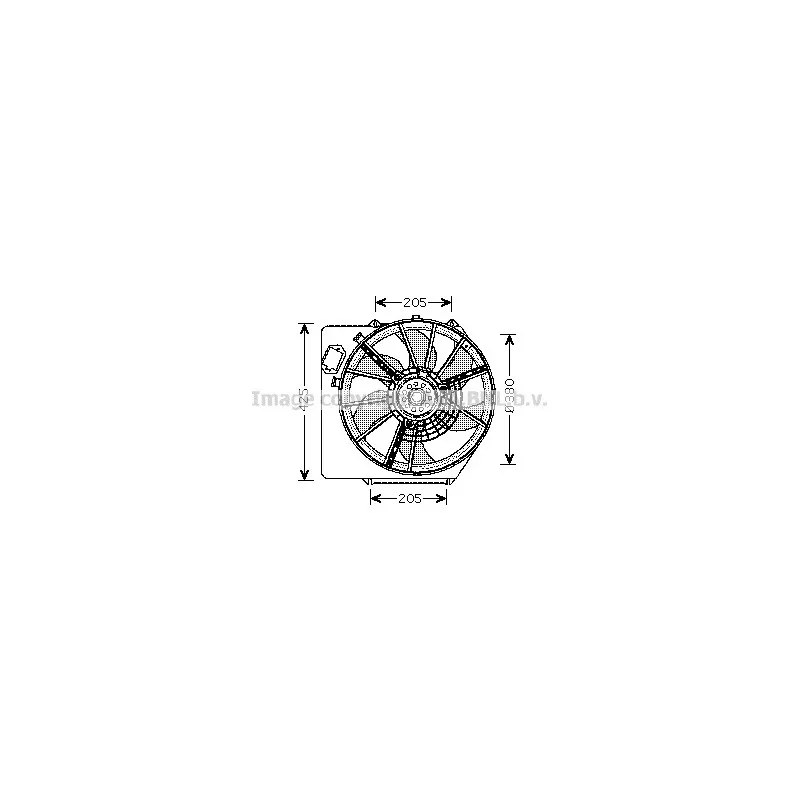 Ventilateur, refroidissement du moteur AVA QUALITY COOLING RT7536