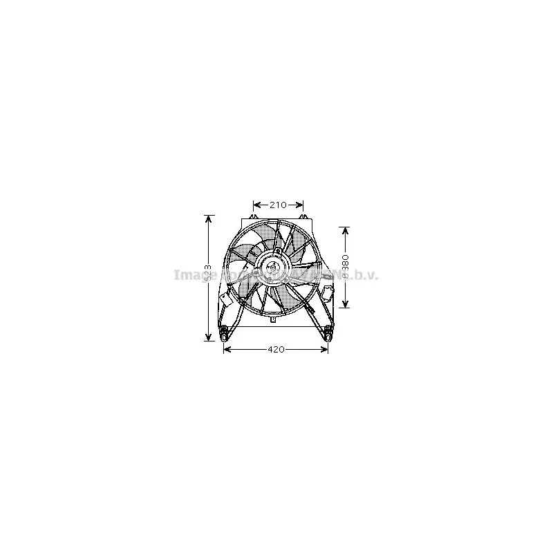 Ventilateur, refroidissement du moteur AVA QUALITY COOLING RT7538