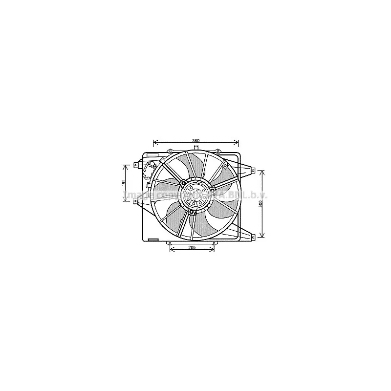 Ventilateur, refroidissement du moteur AVA QUALITY COOLING RT7541