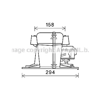 Moteur électrique, pulseur d'air habitacle AVA QUALITY COOLING RT8521