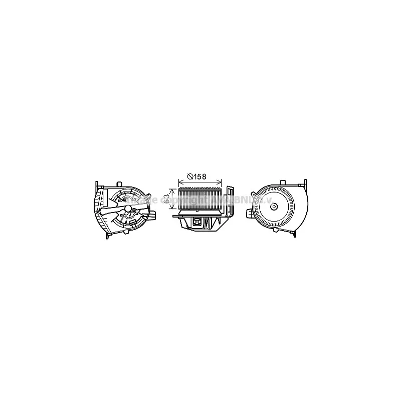 Moteur électrique, pulseur d'air habitacle AVA QUALITY COOLING RT8585