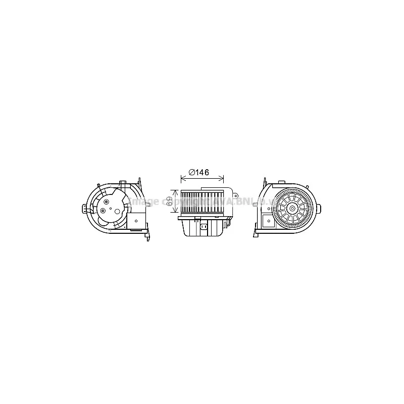 Moteur électrique, pulseur d'air habitacle AVA QUALITY COOLING RT8592