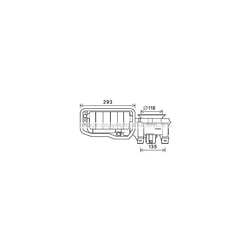 Moteur électrique, pulseur d'air habitacle AVA QUALITY COOLING RT8596