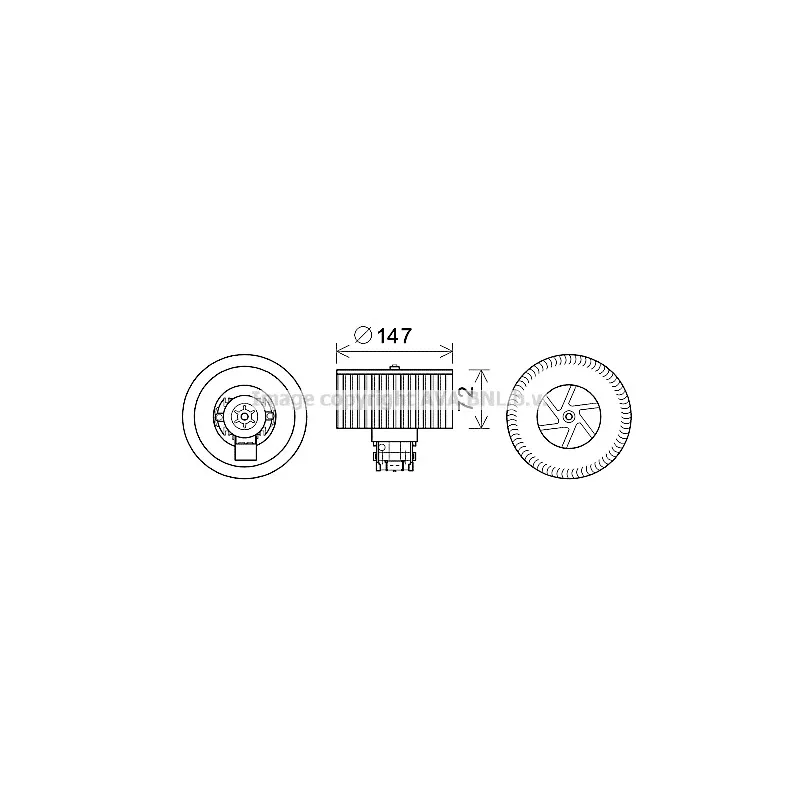 Moteur électrique, pulseur d'air habitacle AVA QUALITY COOLING RT8598