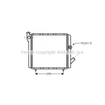 Radiateur, refroidissement du moteur AVA QUALITY COOLING