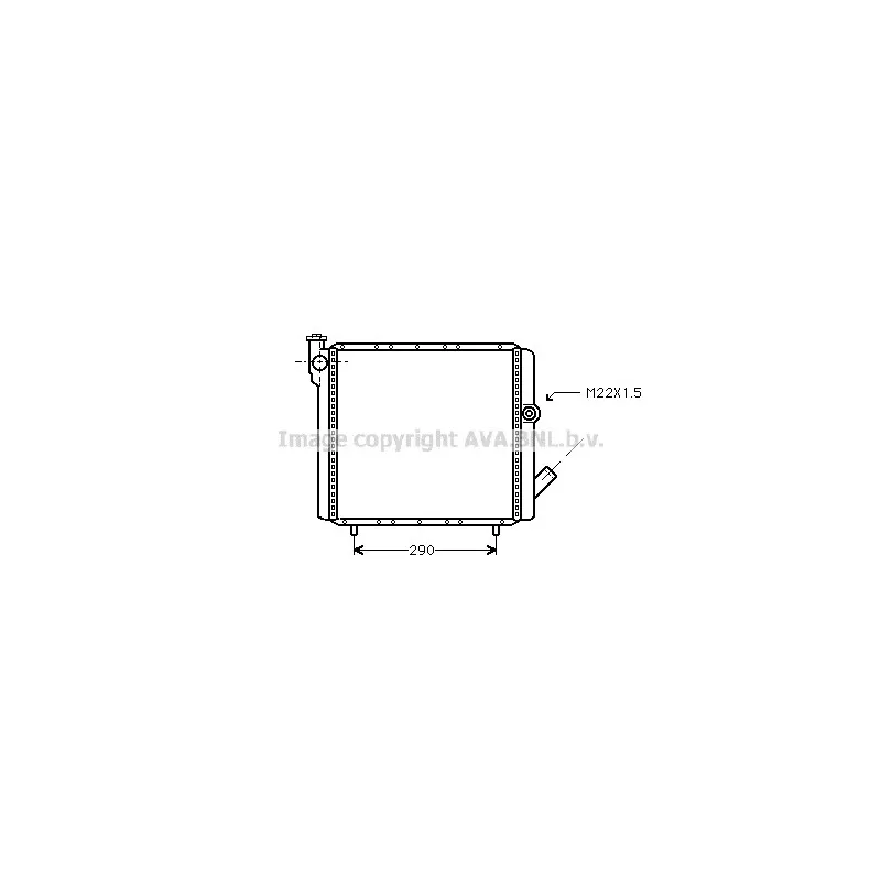 Radiateur, refroidissement du moteur AVA QUALITY COOLING RTA2070