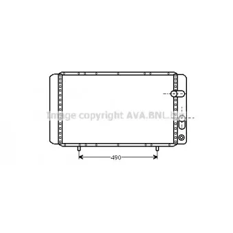 Radiateur, refroidissement du moteur AVA QUALITY COOLING RTA2084