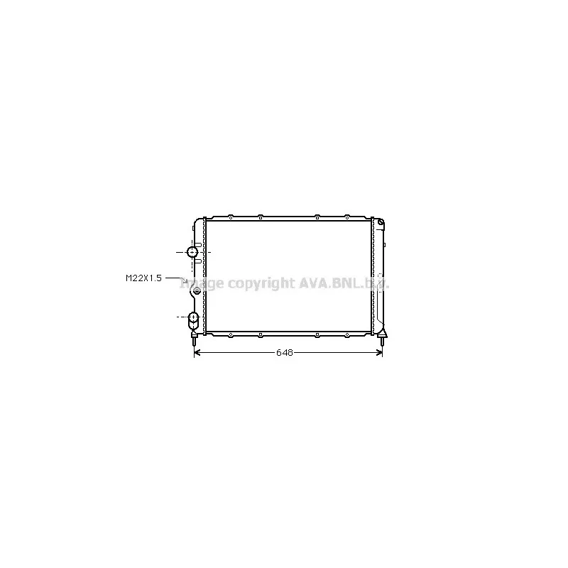 Radiateur, refroidissement du moteur AVA QUALITY COOLING RTA2199