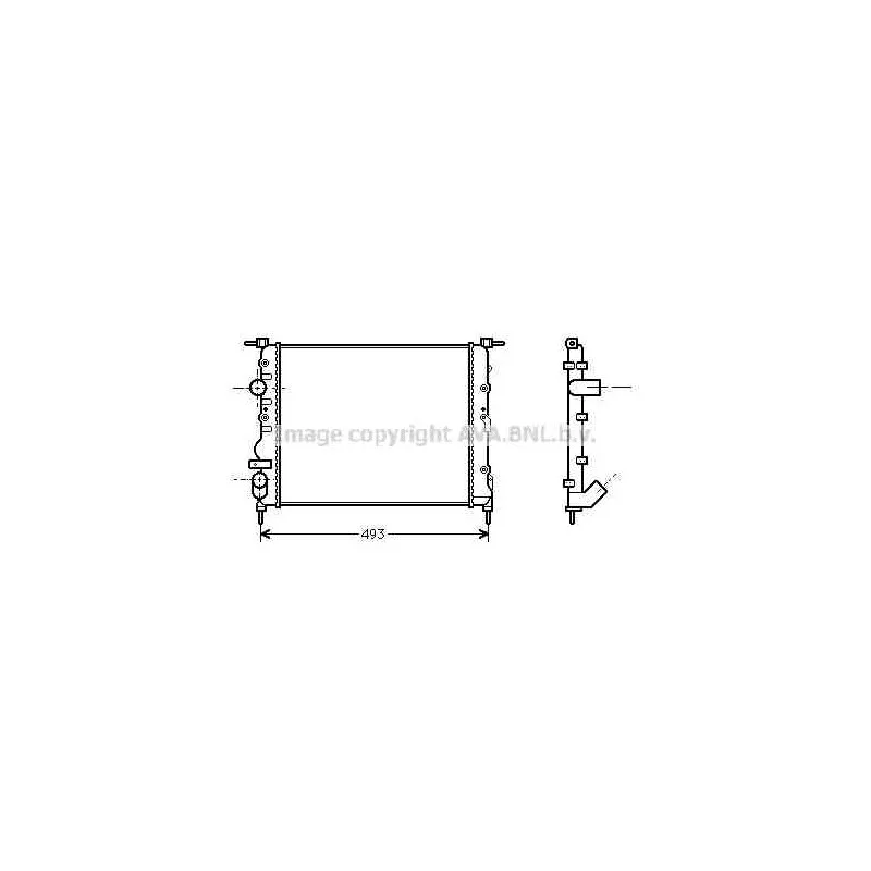Radiateur, refroidissement du moteur AVA QUALITY COOLING RTA2218