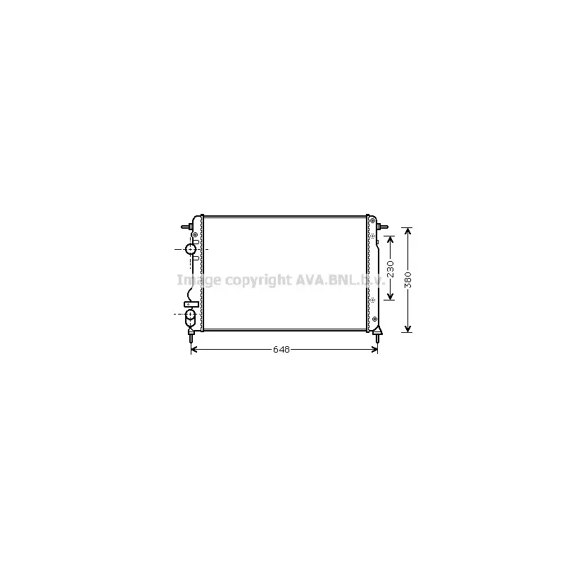 Radiateur, refroidissement du moteur AVA QUALITY COOLING RTA2312