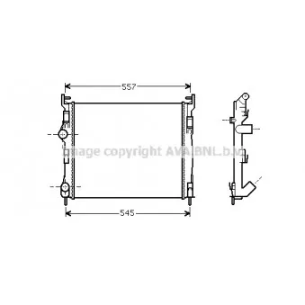 Radiateur, refroidissement du moteur AVA QUALITY COOLING