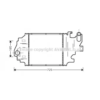 Intercooler, échangeur AVA QUALITY COOLING RTA4320