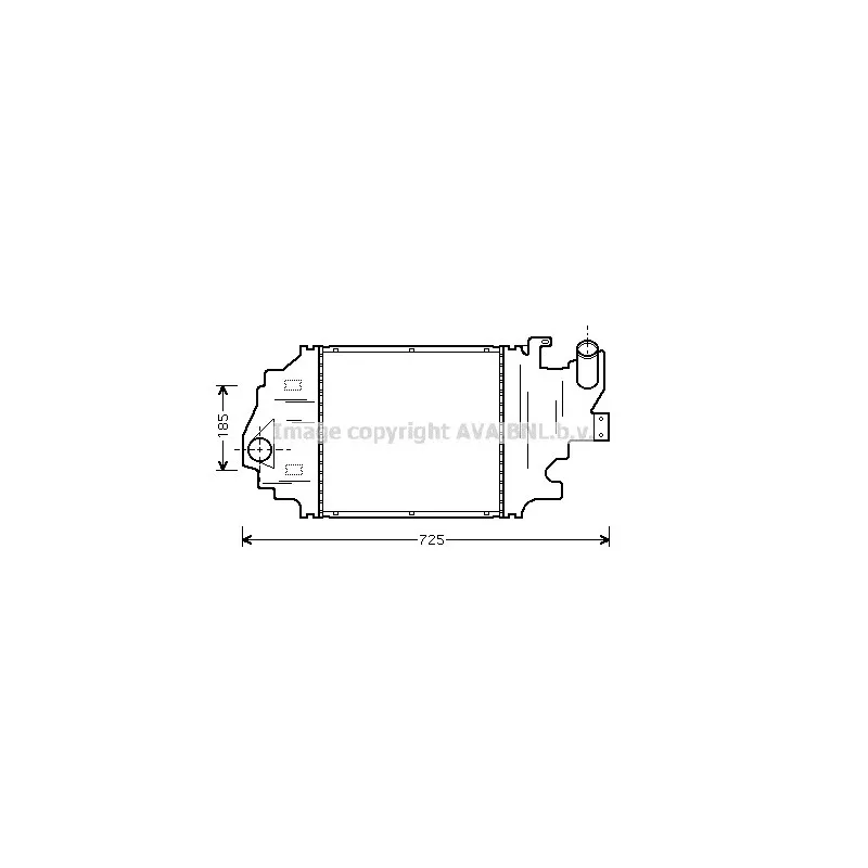 Intercooler, échangeur AVA QUALITY COOLING RTA4320