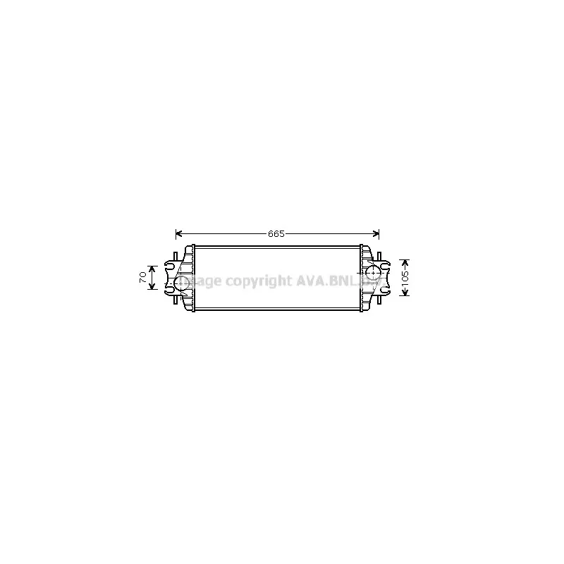 Intercooler, échangeur AVA QUALITY COOLING RTA4328