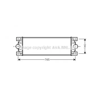 Intercooler, échangeur AVA QUALITY COOLING RTA4329