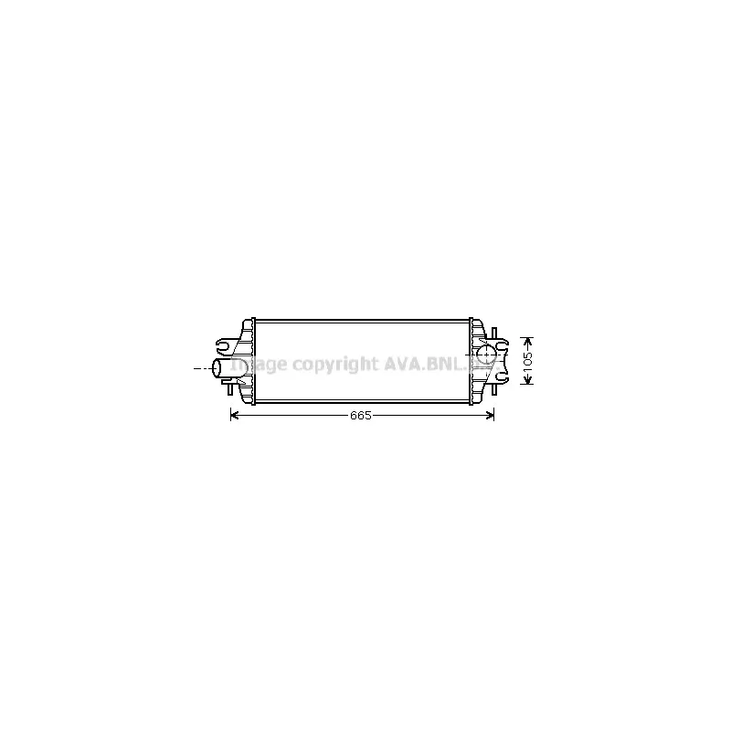 Intercooler, échangeur AVA QUALITY COOLING RTA4358