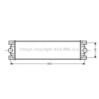 Intercooler, échangeur AVA QUALITY COOLING RTA4359