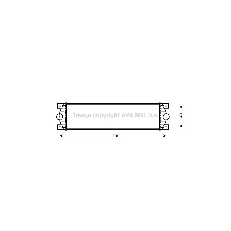 Intercooler, échangeur AVA QUALITY COOLING RTA4359