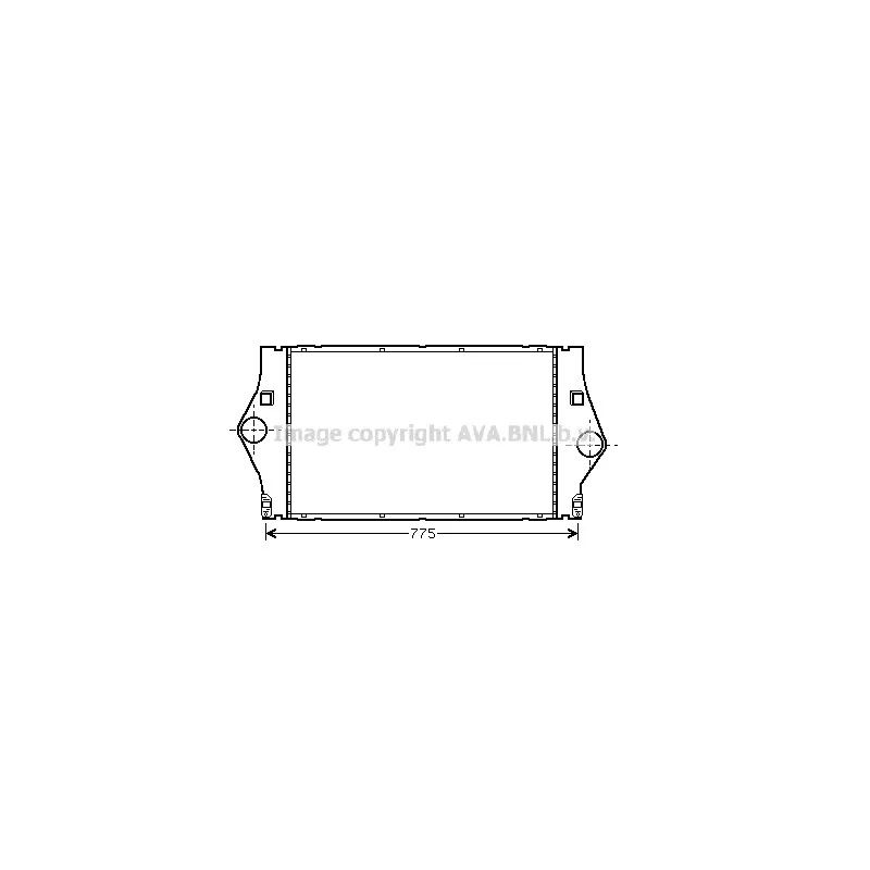 Intercooler, échangeur AVA QUALITY COOLING RTA4363